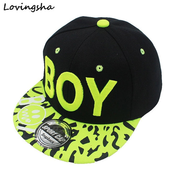 New Spring & Summer Baby 3D Letter BOY Cap | Boy Adjustable Baseball Cap (3-8 Years) | Kids Snap-back Hip-Hop Hat