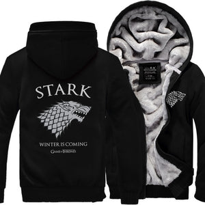 Fleece Thicken Stark Alphabetic Sweatshirt High Quality Hoodie for Men