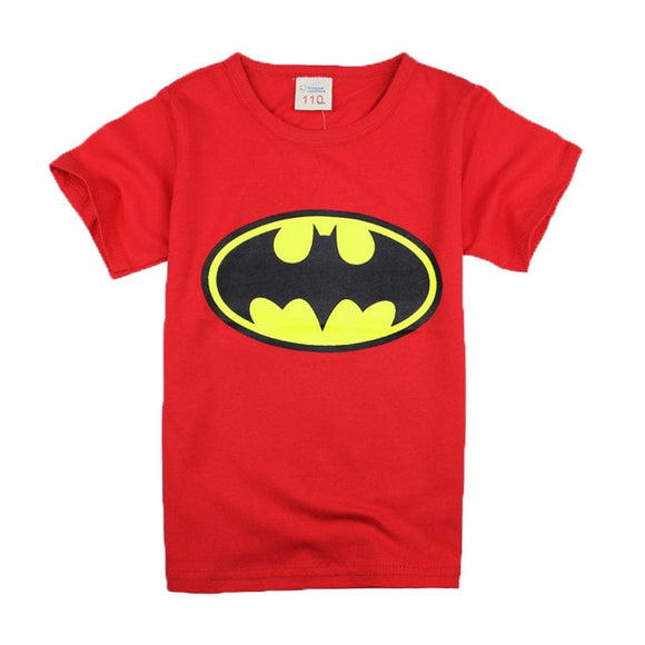 New Cartoon Hero Batman Costume T-Shirts for Boys