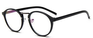 Fashionable Transparent Round Glasses Clear Frame for Women