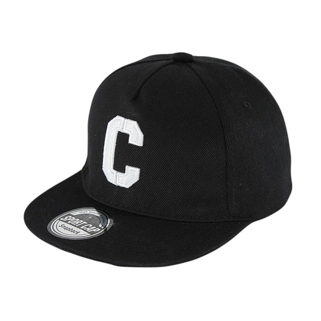 Kids Letter Summer Baseball Cap For Boys | C Hip Hop Adjustable School Fashion Cap