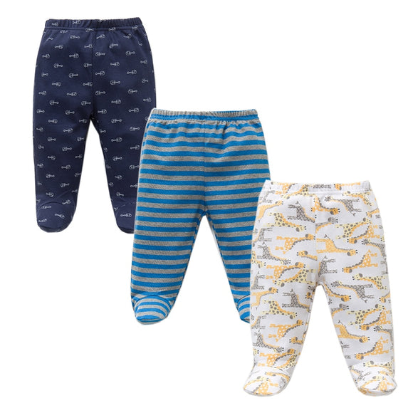 Autumn / Spring Footed Cotton Casual Pants for Baby Girls & Boys