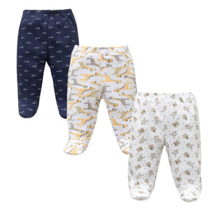 Autumn / Spring Footed Cotton Casual Pants for Baby Girls & Boys