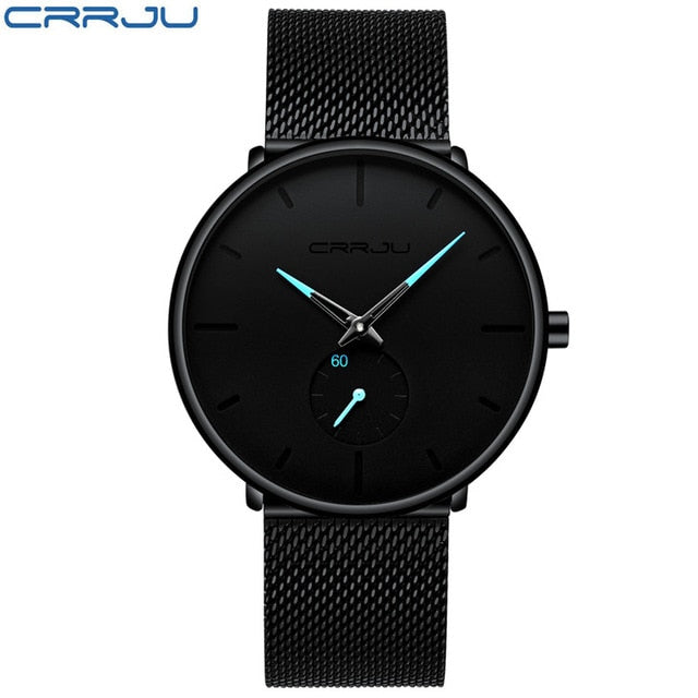 Luxury Stainless Steel Ultra Thin Men's Watch | Classic Quartz Men's Wrist Watch