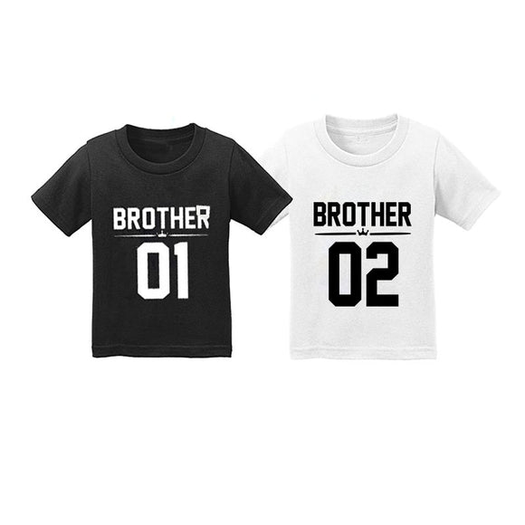 Big Sister and Brother Family Matching Outfits | Infant Baby Cotton Clothes Outfits