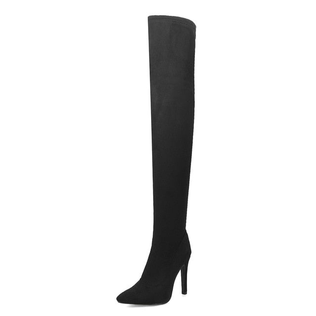 Autumn/Winter Over the Knee Thin High Heels Party Shoes for Women