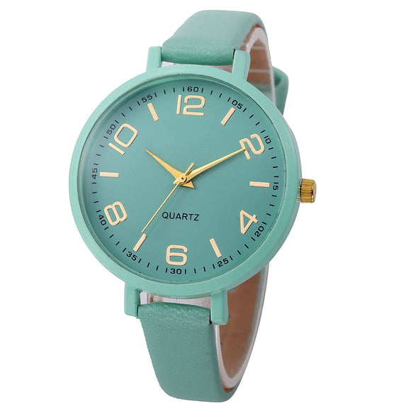 Fashionable High Quality Women's Watch | Women Casual Checkers Faux Leather Quartz Watch