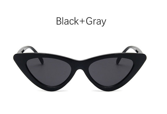 Cat Eye Shaded Fashionable Vintage Retro Triangular Sunglasses for Women