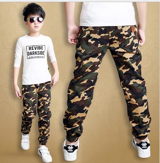 Camouflage Boys Trouser for Boys | Casual Cotton Print Mid Elastic Pant