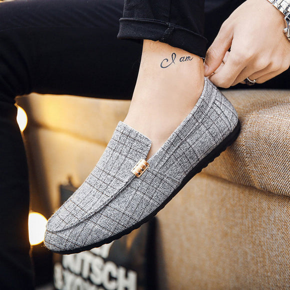 Men's Casual Spring Summer Loafers Shoes | New Canvas Youth Men Breathable Shoes