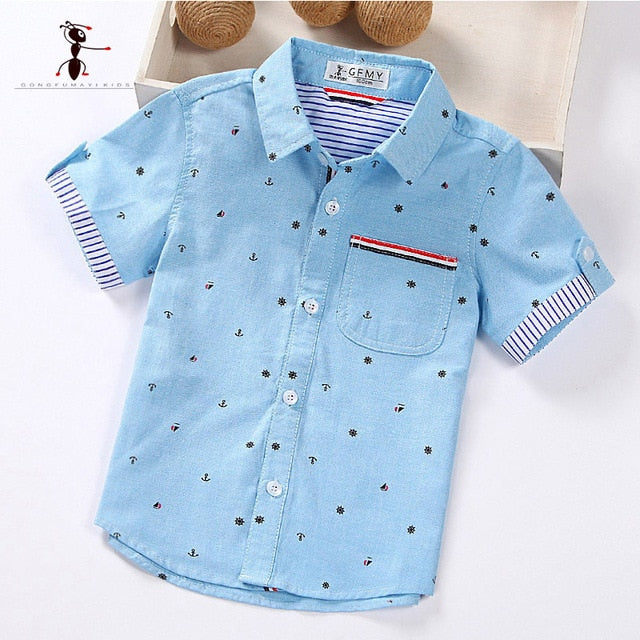 Summer Short Sleeve Casual Shirt for Boys | Collar Shirt for Boys