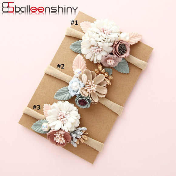 Newborn Baby Elastic Princess Hairbands | Kids Pearl Fresh Style Cute Head Wear Gifts