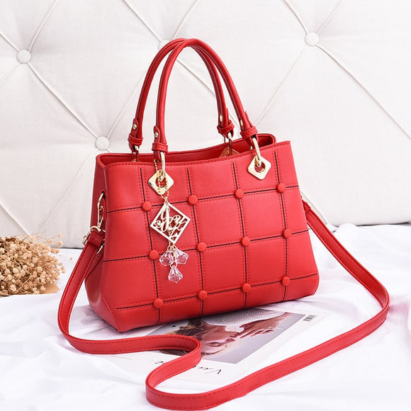 Women Leather Tote Travel Handbag