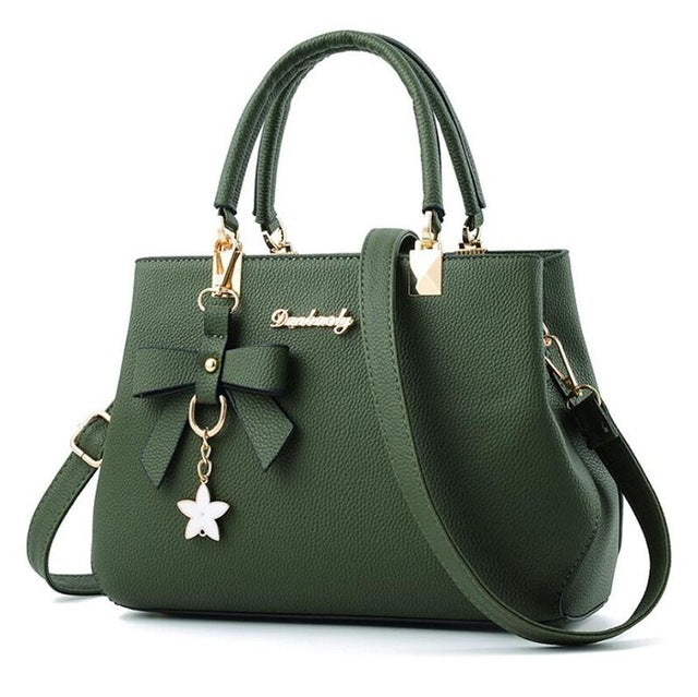 Elegant Plum Bow Shoulder Handbags for Women