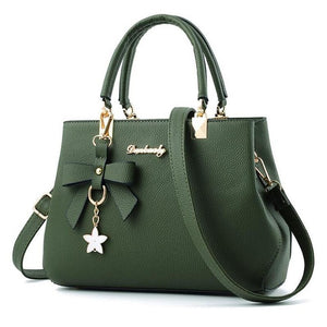 Elegant Plum Bow Shoulder Handbags for Women