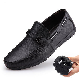 Genuine Leather Flats Loafers Breathable Casual Shoes for Men