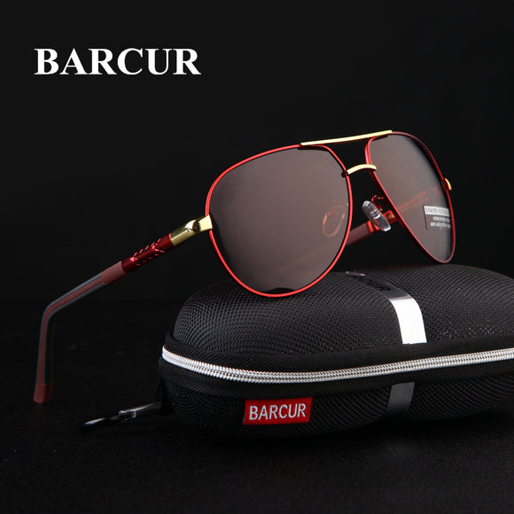 Aluminum Magnesium Polarized Coating Mirror Sunglasses for Men