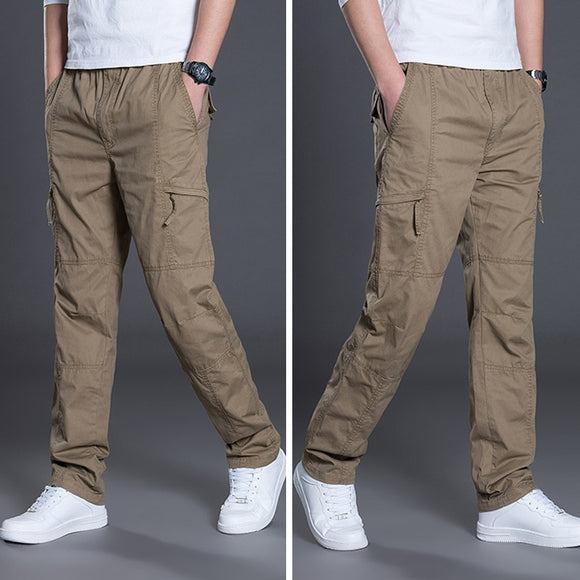 Fashionable Men's Casual Cotton Long Straight Joggers Pant