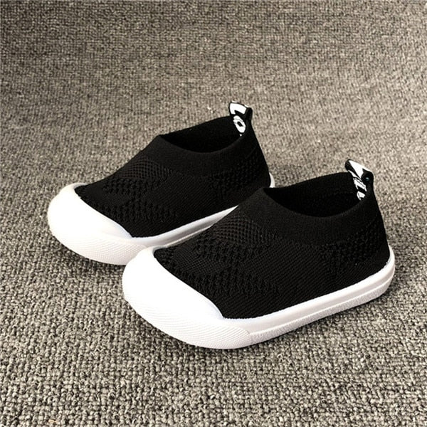 Candy Color Soft Stretch Fabric Breathable Sports Shoes for Boys & Girls