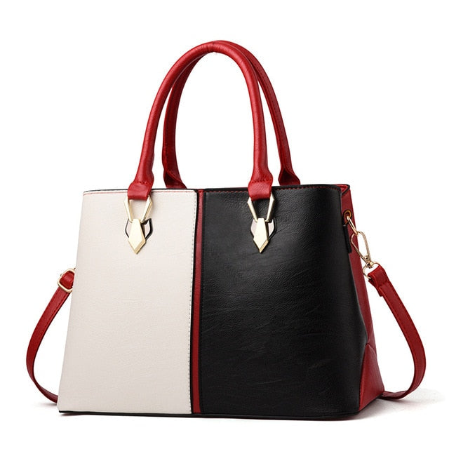 Women Fashion Handbag | Casual Patchwork Zipper Shoulder Bags High Quality