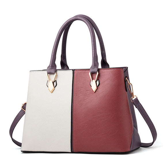 Women Fashion Handbag | Casual Patchwork Zipper Shoulder Bags High Quality