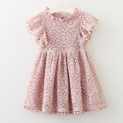 New Girl Dresses Tassel Hollow Out Design | Princess Dress